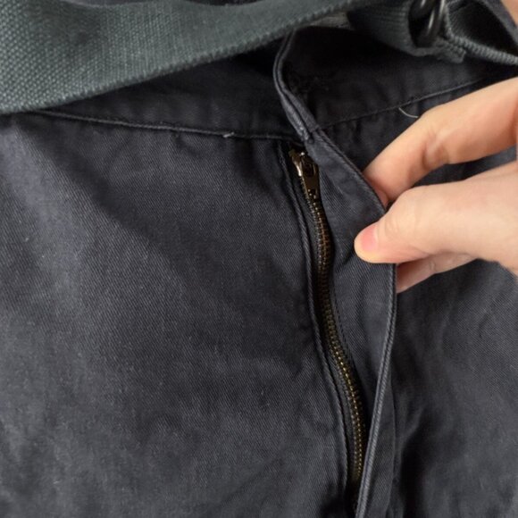 NWT Lee Dungaree Cargo Shorts Navy Blue Belted Pockets Size 38 Cotton Adult Men - Picture 9 of 16